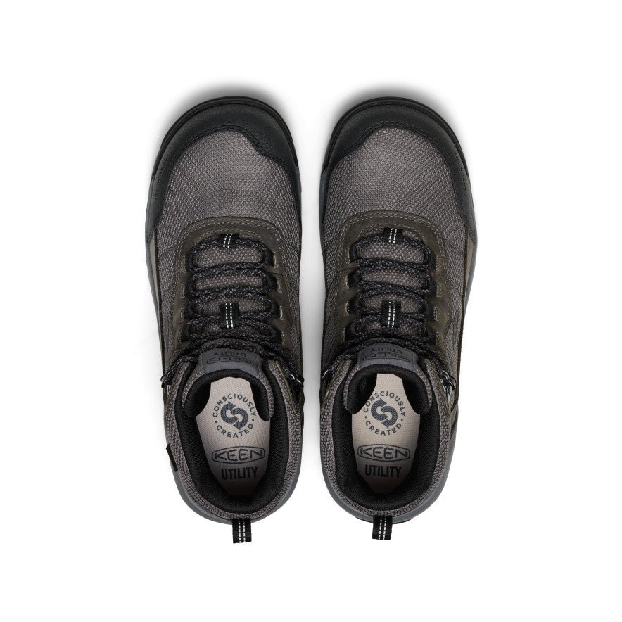Mens Skokie Waterproof Work Boot Carbon Toe MagnetBlack
