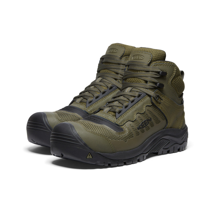 Mens Reno Mid Waterproof Carbon Toe Dark OliveBlack