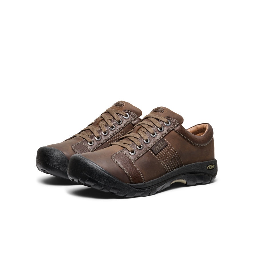 Mens Austin Shoe Wide Chocolate Brown