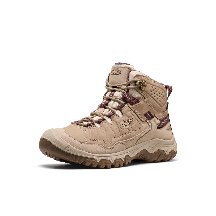Womens Targhee IV Wide Waterproof Hiking Boot Plaza TaupeHuckleberry