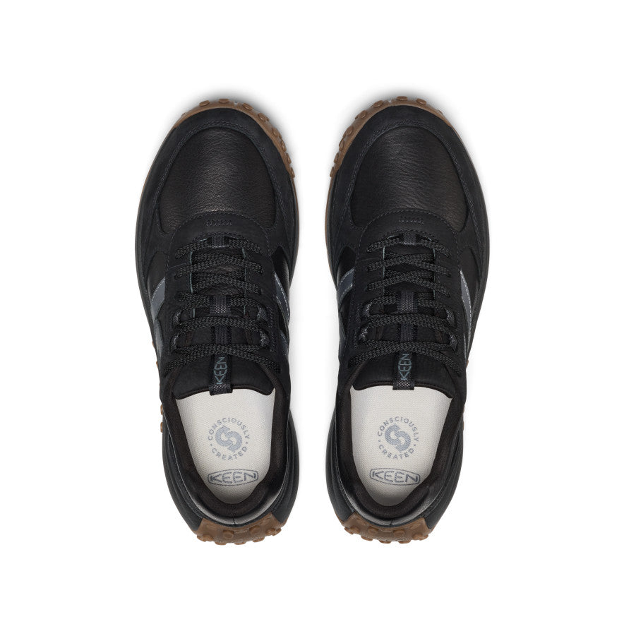 Mens KS86 Leather Sneaker Black
