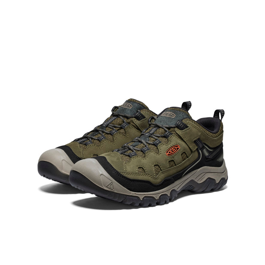 Mens Targhee IV Vented Hiking Shoe Dark OliveGold Flame