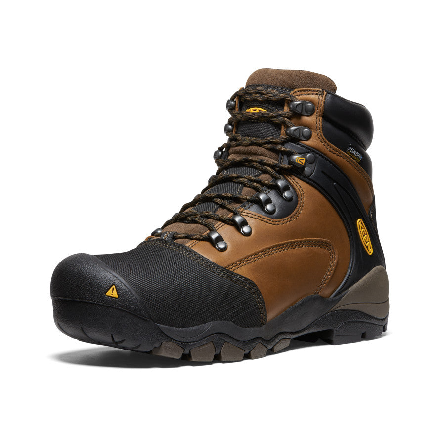 Mens Louisville 6 MET Waterproof Boot Steel Toe Slate Black