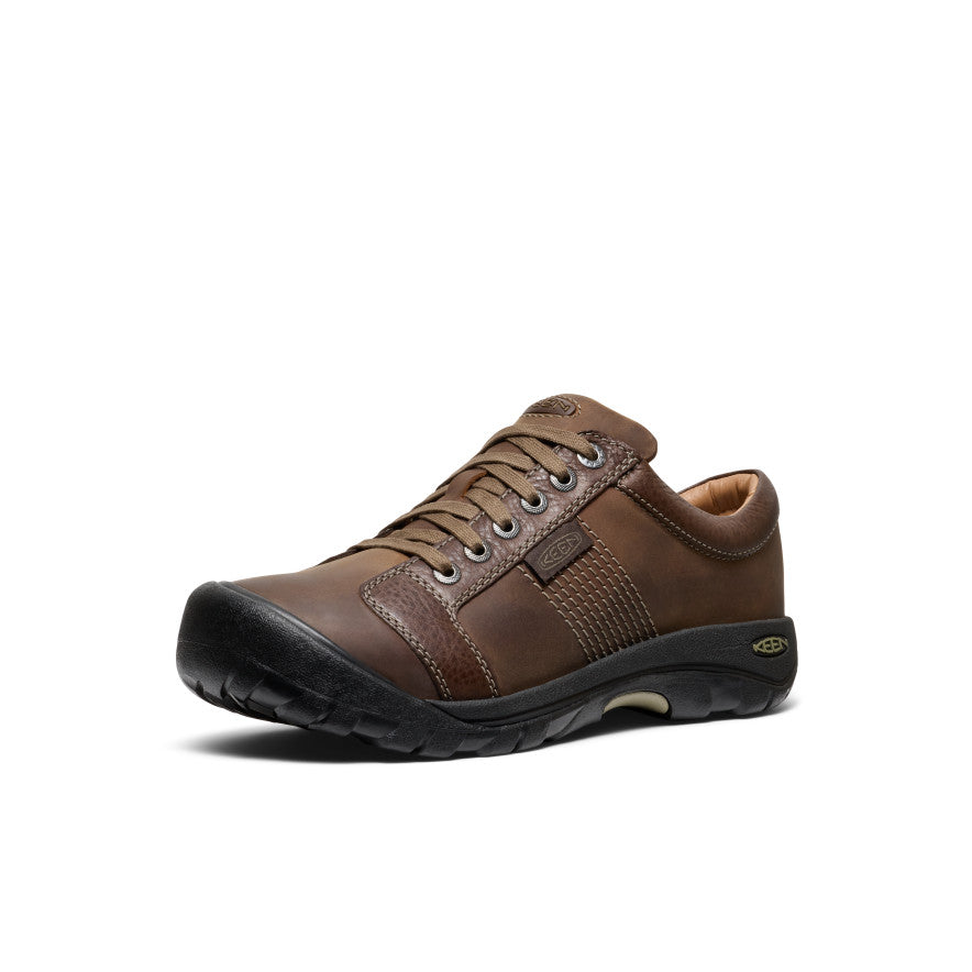 Mens Austin Shoe Wide Chocolate Brown