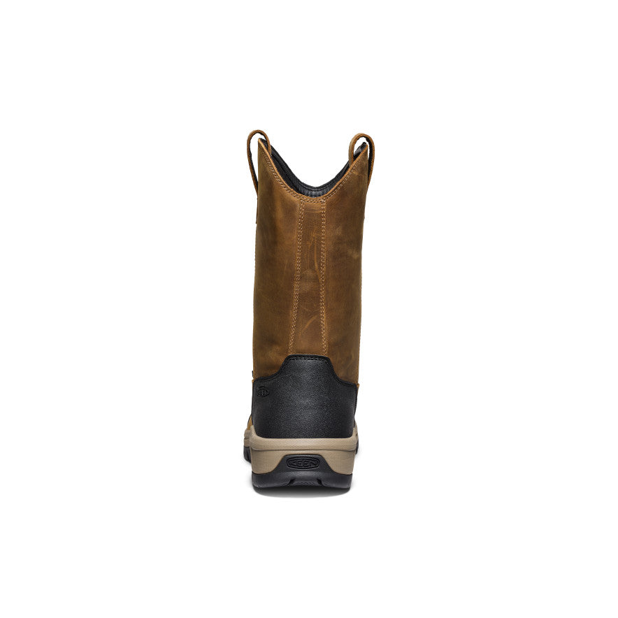 Mens Evanston Pull-On Waterproof Boot Soft Toe BisonBlack