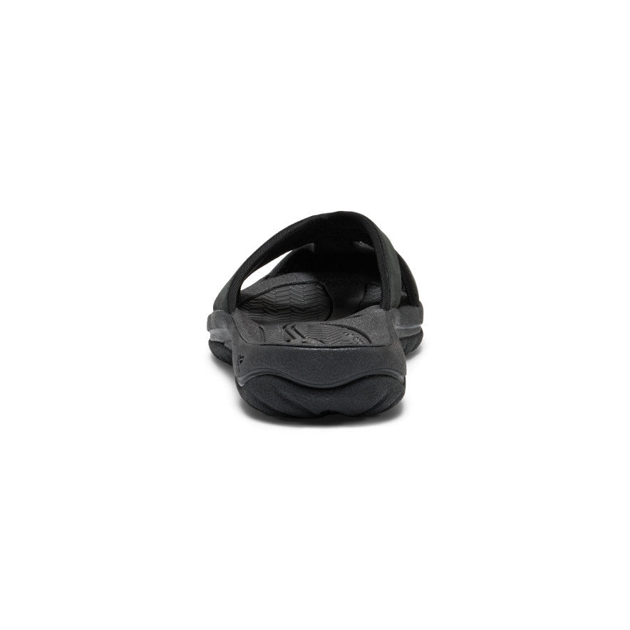 Womens Bali Leather Slide Sandal BlackBlack