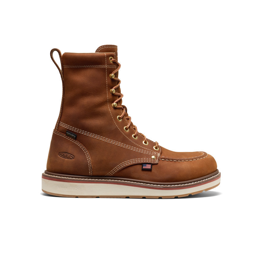 Mens Liberty 8 Waterproof Boot Soft Toe Leather BrownBirch