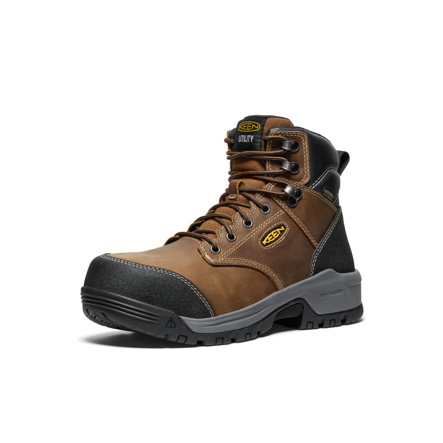 Mens CSA Evanston 6 Waterproof Boot Carbon Toe BisonBlack