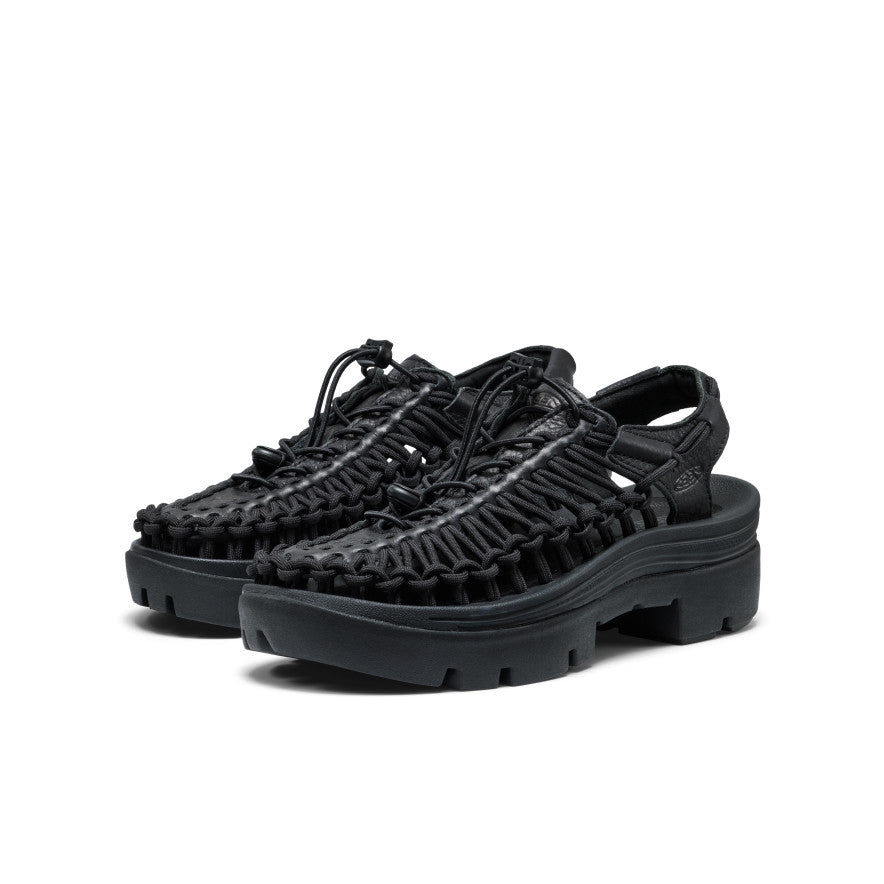 All Gender UNEEK PLT Sneaker Black Smooth Lea
