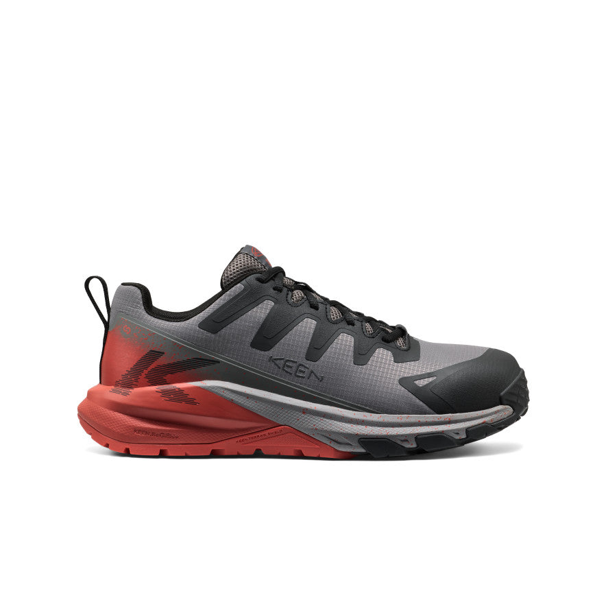 Mens Targhee Blur Work Shoe Carbon Toe Steel GreyBlack