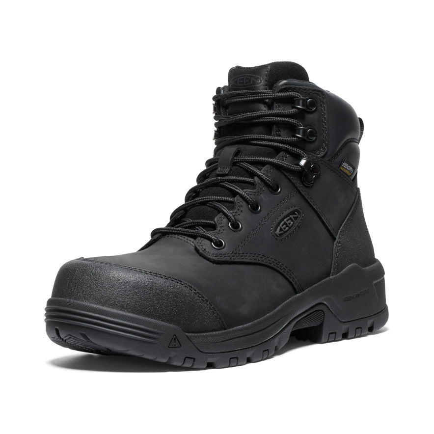 Mens Evanston 6 Waterproof Boot Carbon Toe BlackBlack