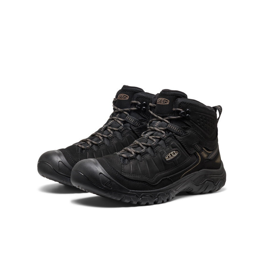 Mens Targhee IV Wide Waterproof Hiking Boot Triple Black