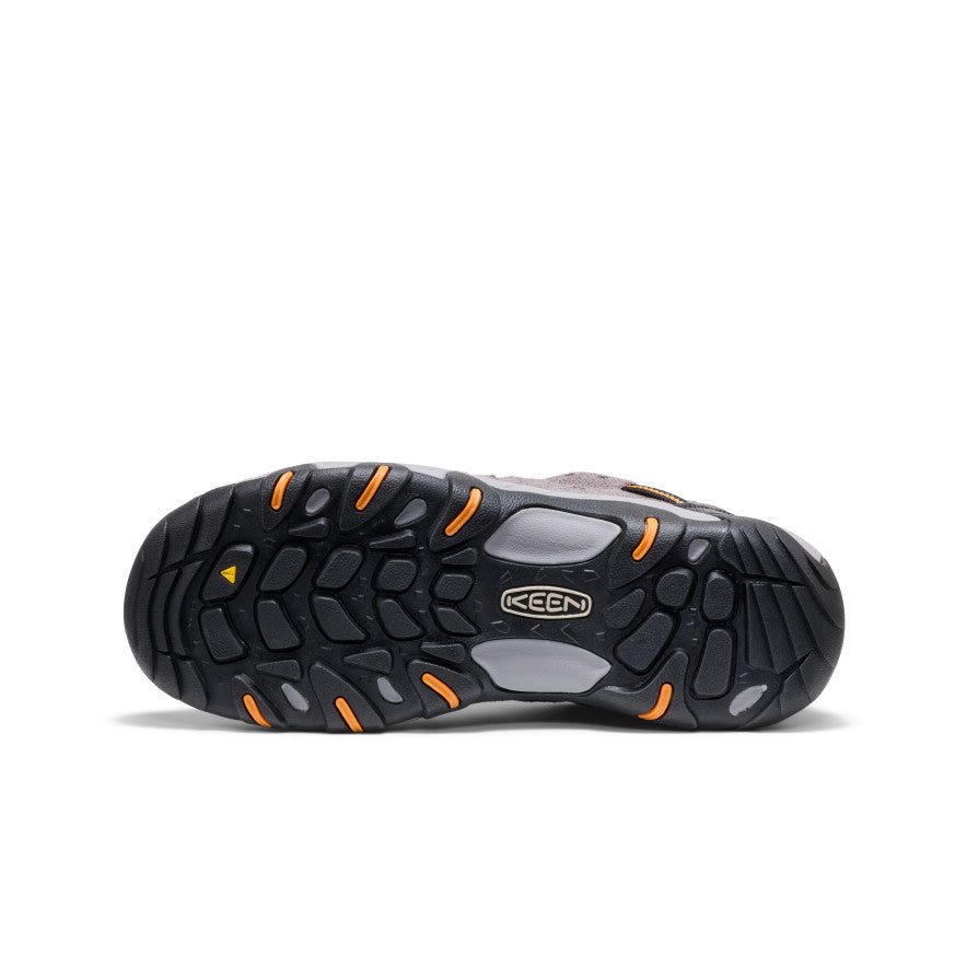 Mens Headout Waterproof Hiking Shoe Steel GreyOrange Pepper