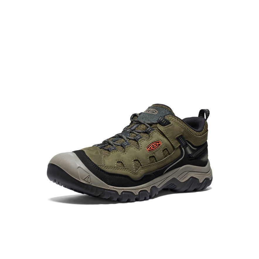 Mens Targhee IV Vented Hiking Shoe Dark OliveGold Flame