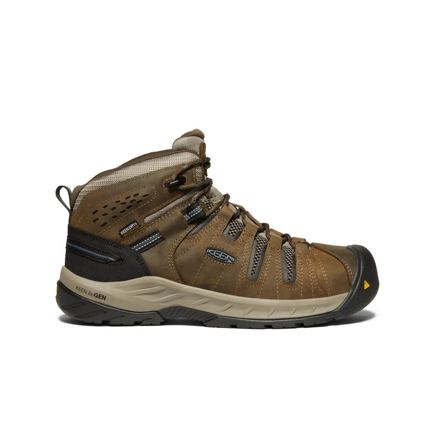 Mens Flint II Waterproof Boot Steel Toe Cascade BrownOrion Blue