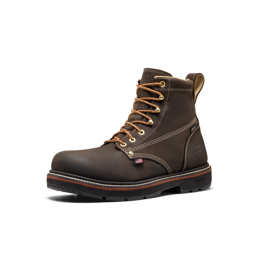 Mens Liberty 6 Waterproof 90 Heel Boot Carbon Toe Coffee BeanBlack