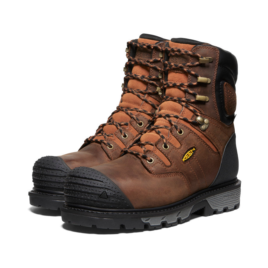 Mens Camden 8 Insulated Waterproof Boot Carbon Toe Leather BrownBlack
