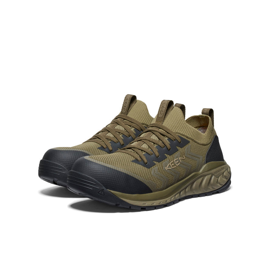 Mens Arvada Shift Work Sneaker Carbon Toe Martini OliveBlack