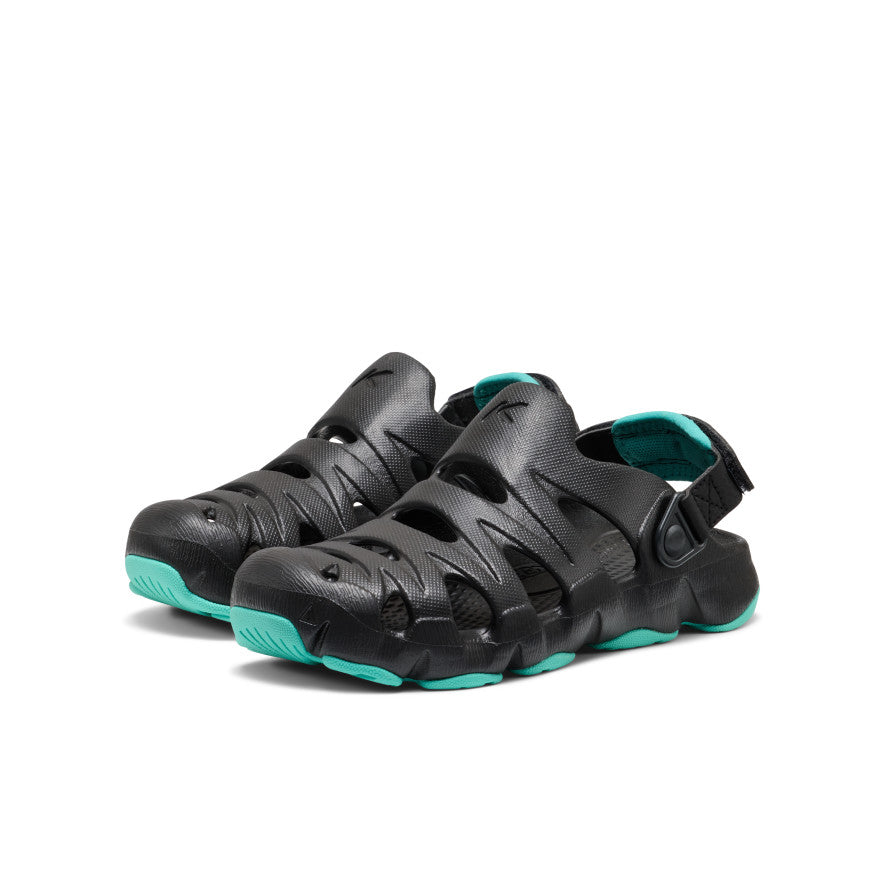 Big Kids HyperFLT Clog BlackBright Aqua