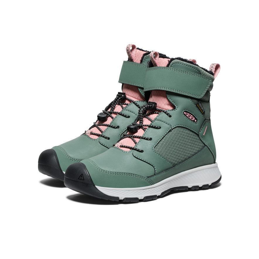 Big Kids Skua Waterproof Winter Boot Dark ForestRose Elegance