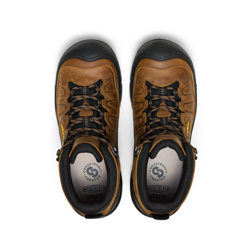 Mens Targhee IV Waterproof Work Boot Soft Toe BelgianBlack