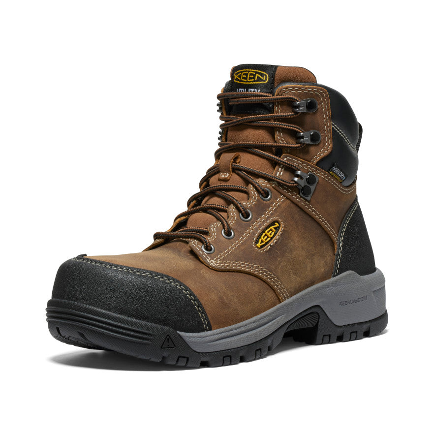 Womens Evanston 6 Waterproof Boot Carbon Toe BisonBlack