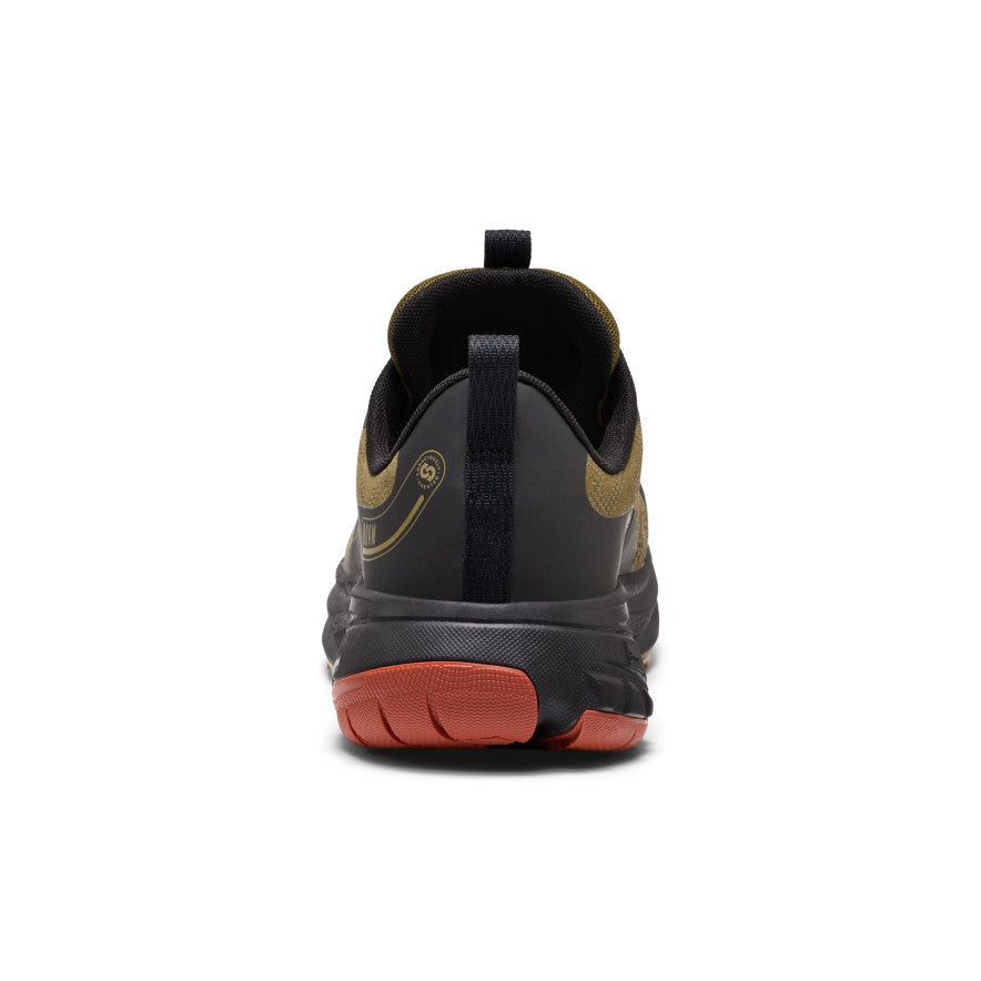 Mens Roam Waterproof Trail Running Shoe Dark OliveBurnt Brick