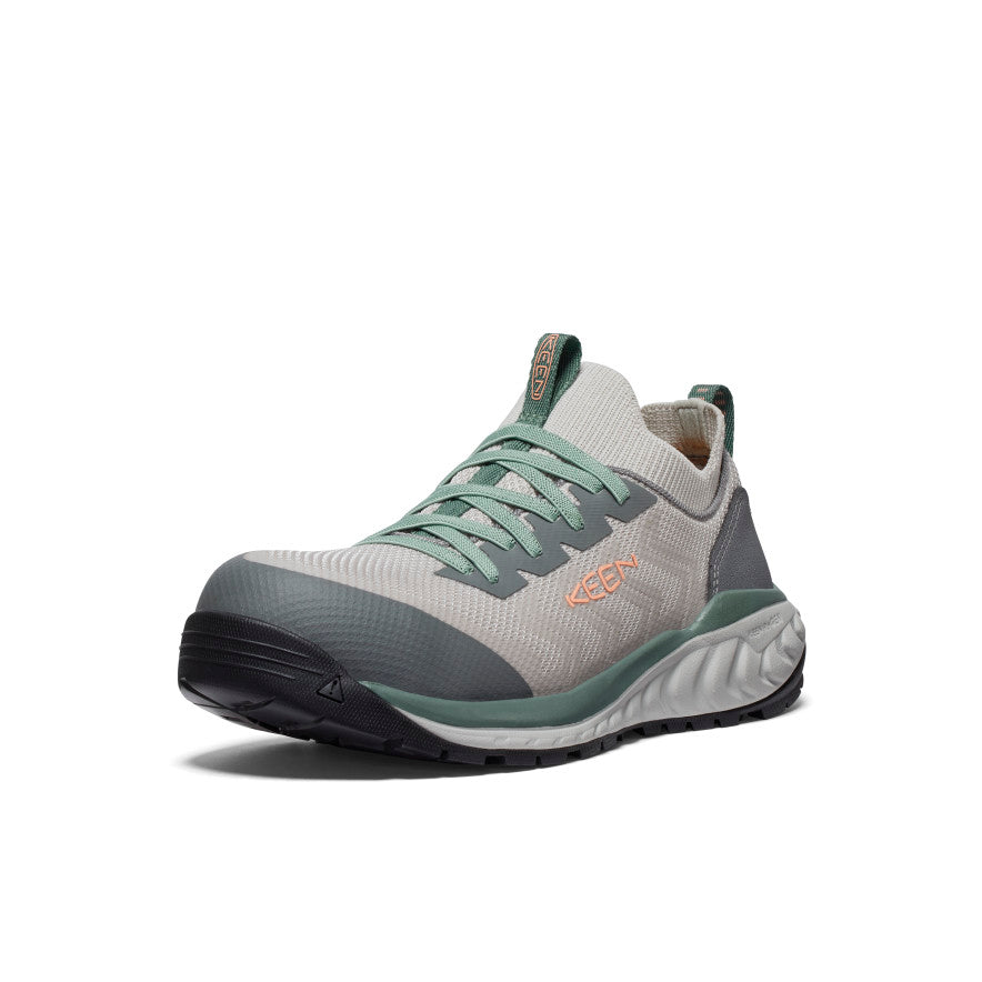 Womens Arvada Shift Work Sneaker Carbon Toe Steel GreyGranite Green