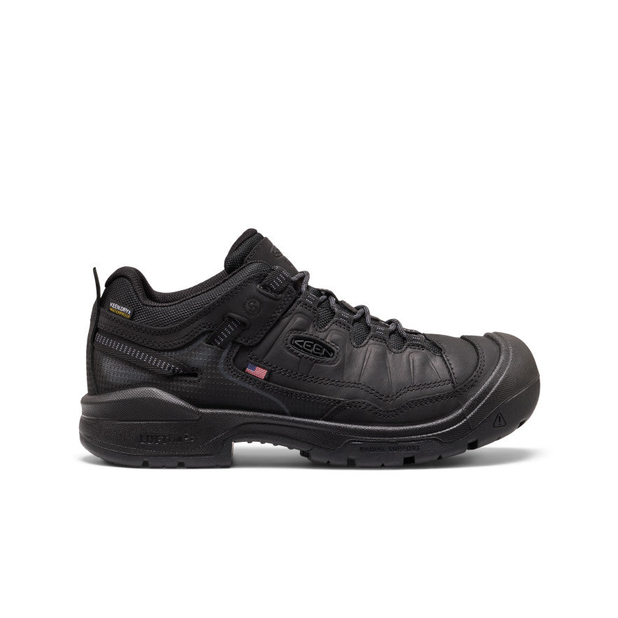 Mens Targhee IV Waterproof Work Shoe Soft Toe BlackBlack