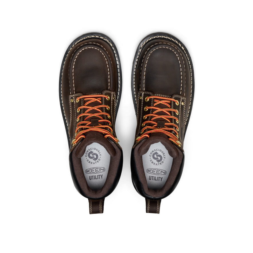 Mens Cincinnati 6 Waterproof 90 Heel Boot Carbon Toe Coffee BeanBlack